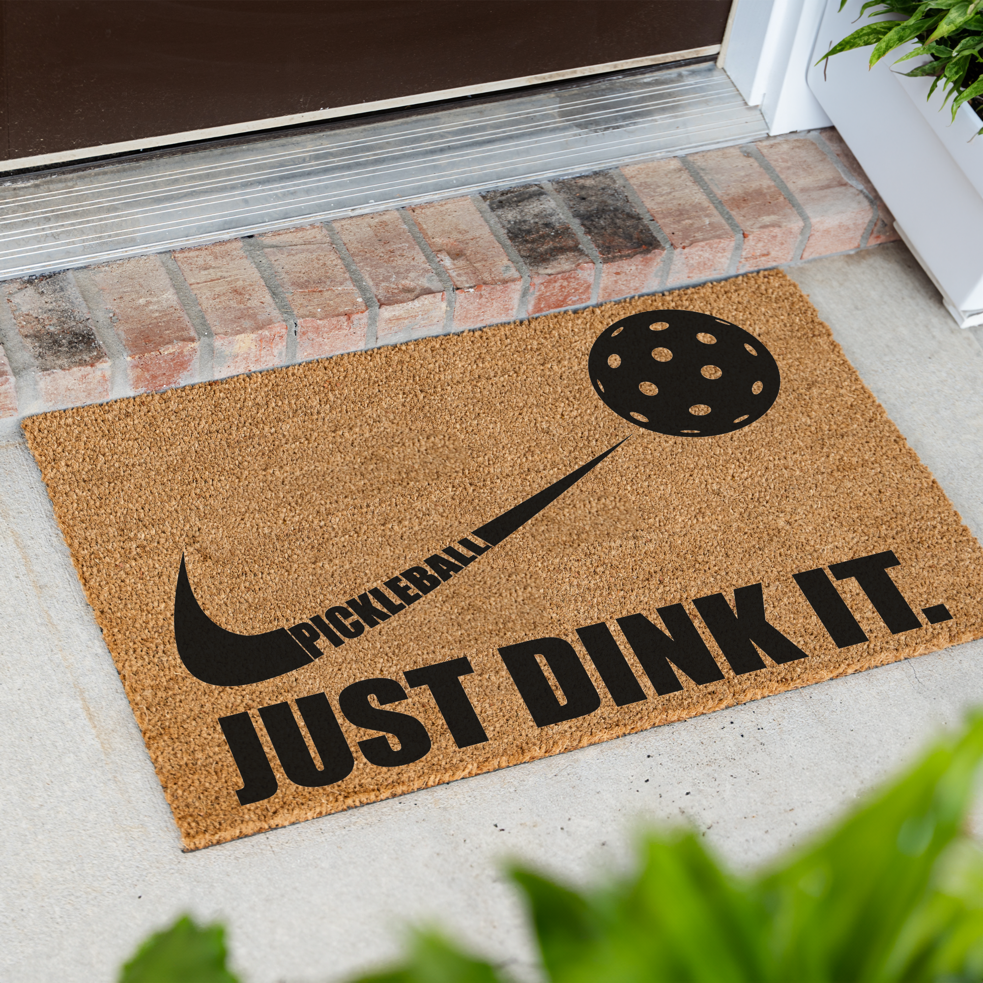 Just Dink It Pickleball Coir Doormat
