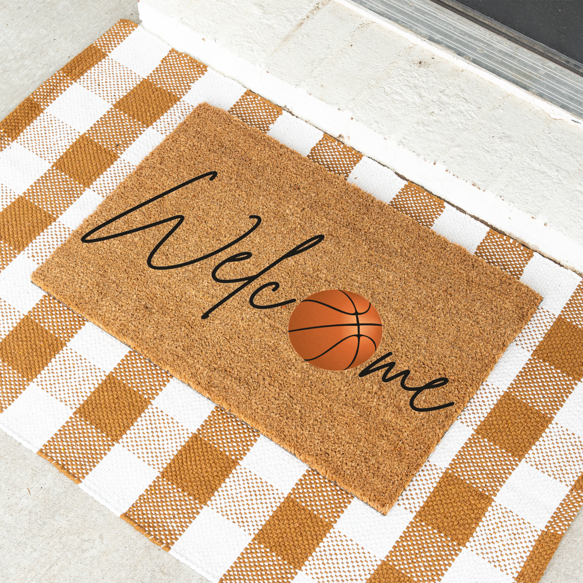Basketball Welcome Doormat