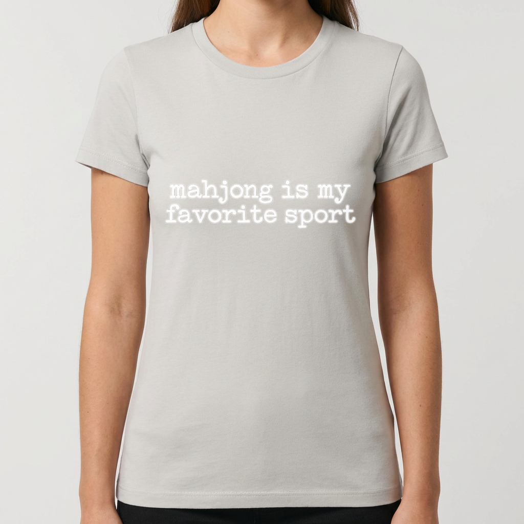 Mahjong Is My Favorite Sport Shirt, Funny Mahjong T Shirt, Mahjong Lover Gift, Mah Jong Player Tee, Game Night Shirt for Women