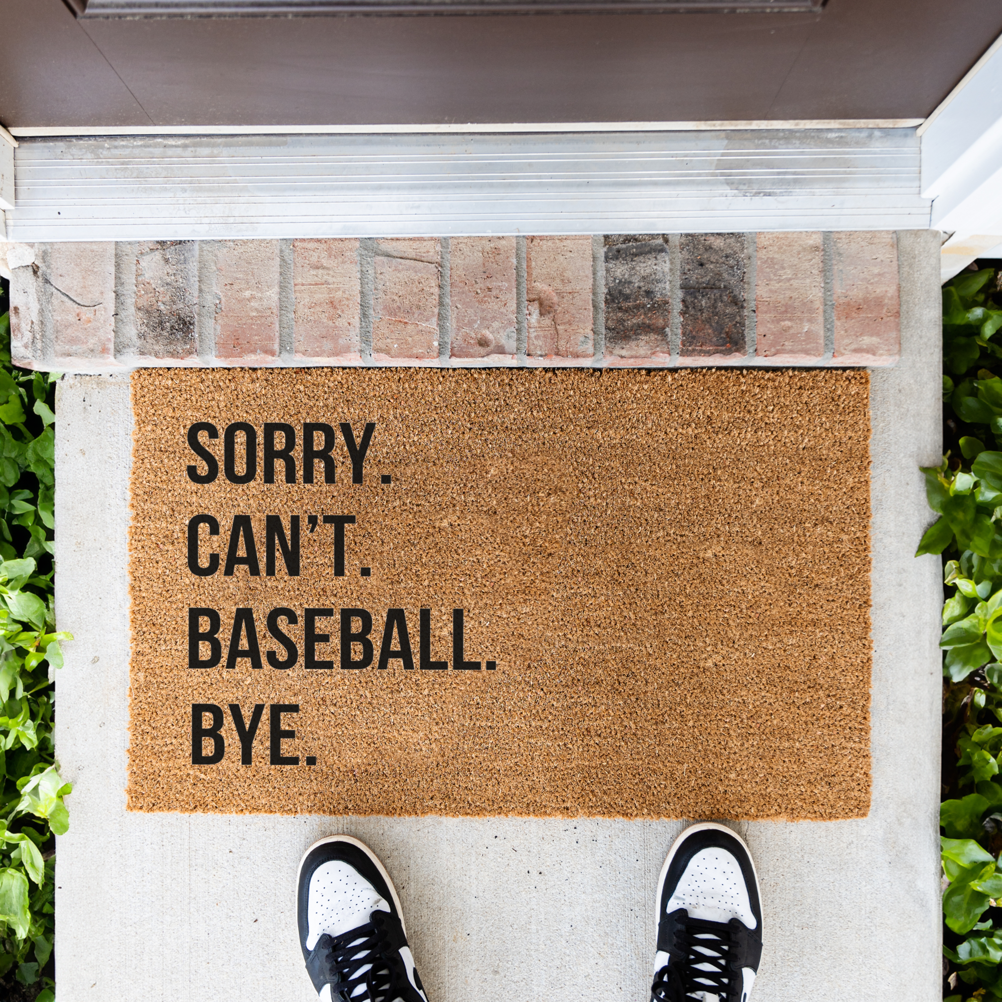 Funny Baseball Doormat