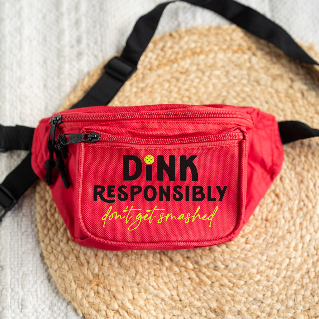 Dink Responsibly Pickleball Belt Bag