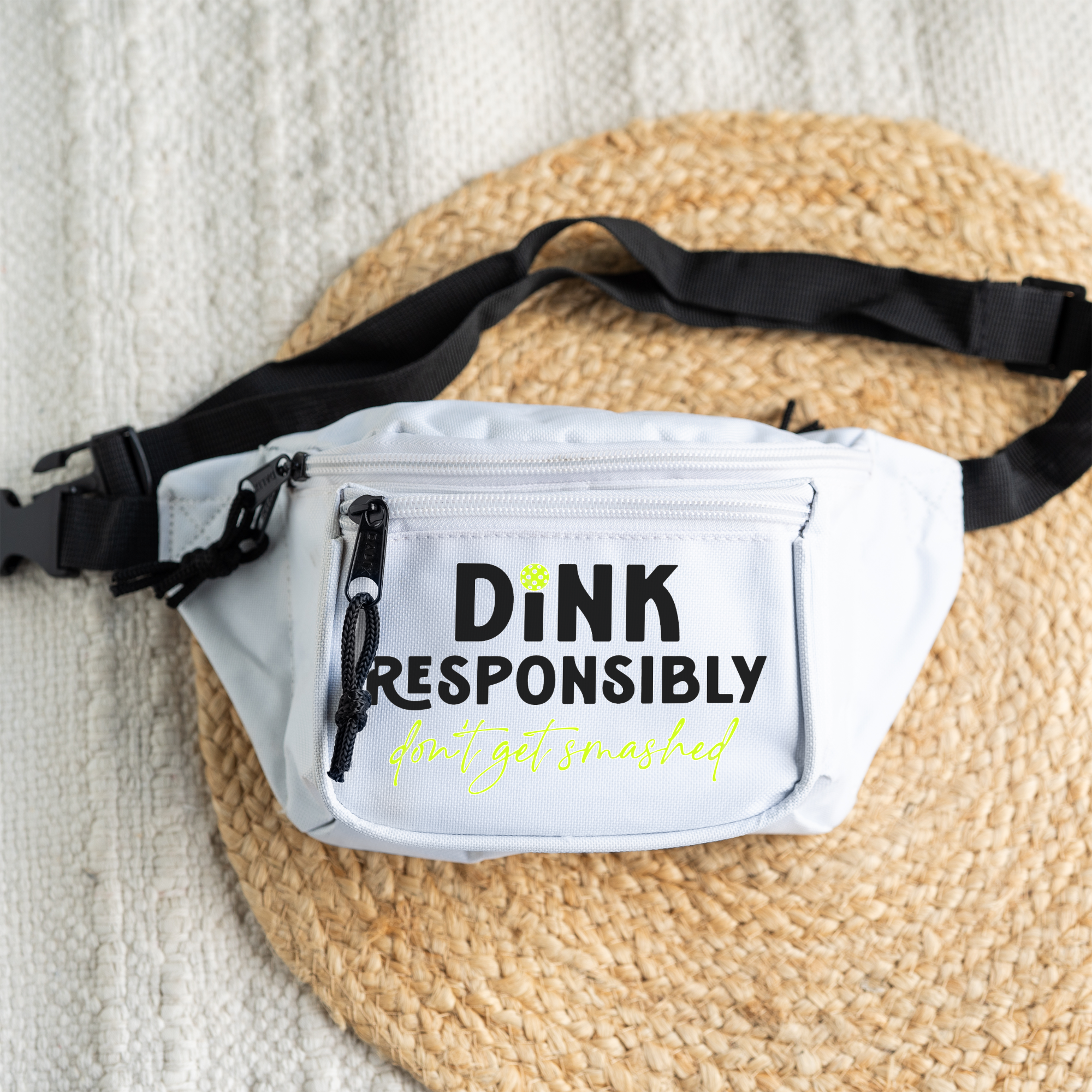 Dink Responsibly Pickleball Belt Bag