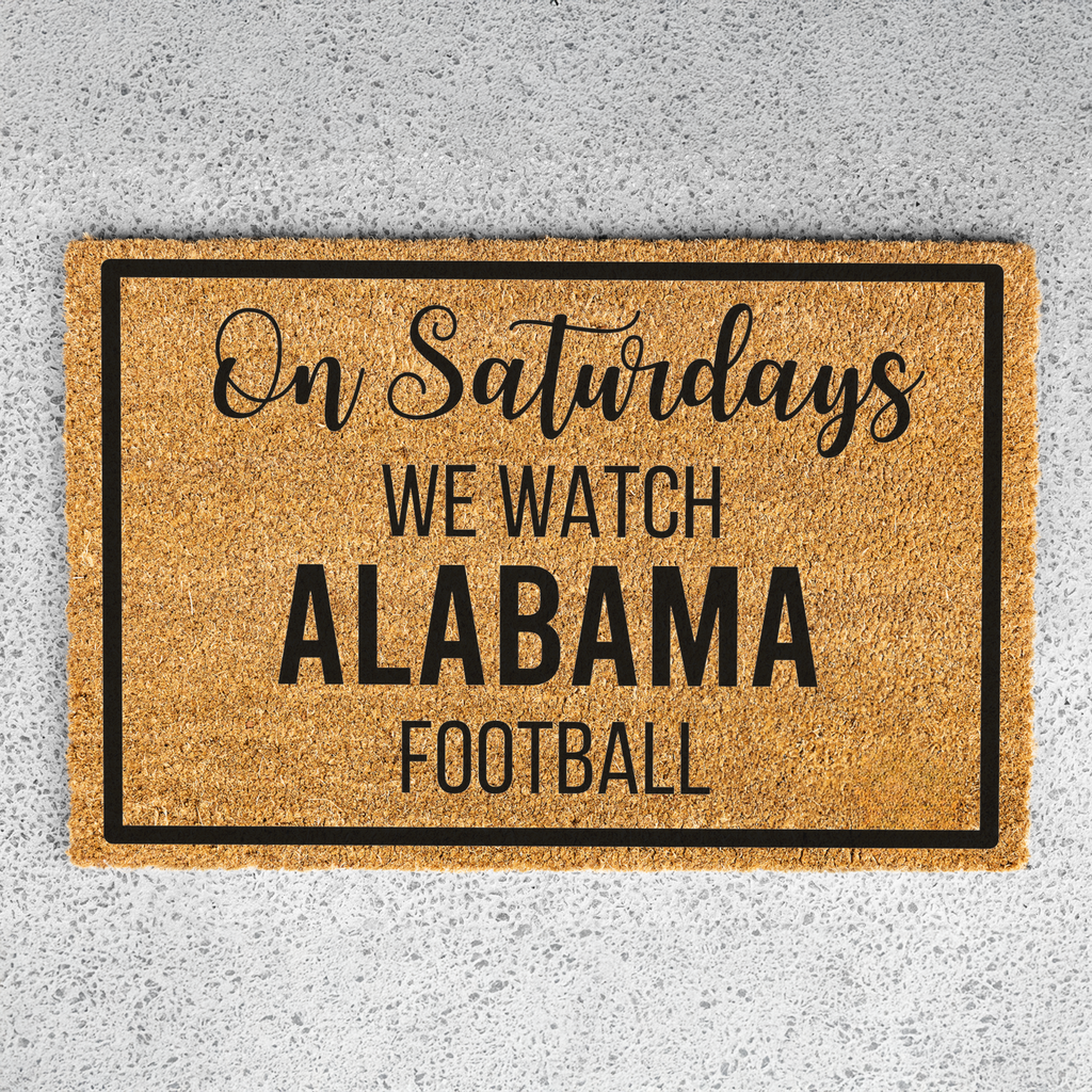 Personalized Football Season Doormat