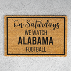 Personalized Football Season Doormat