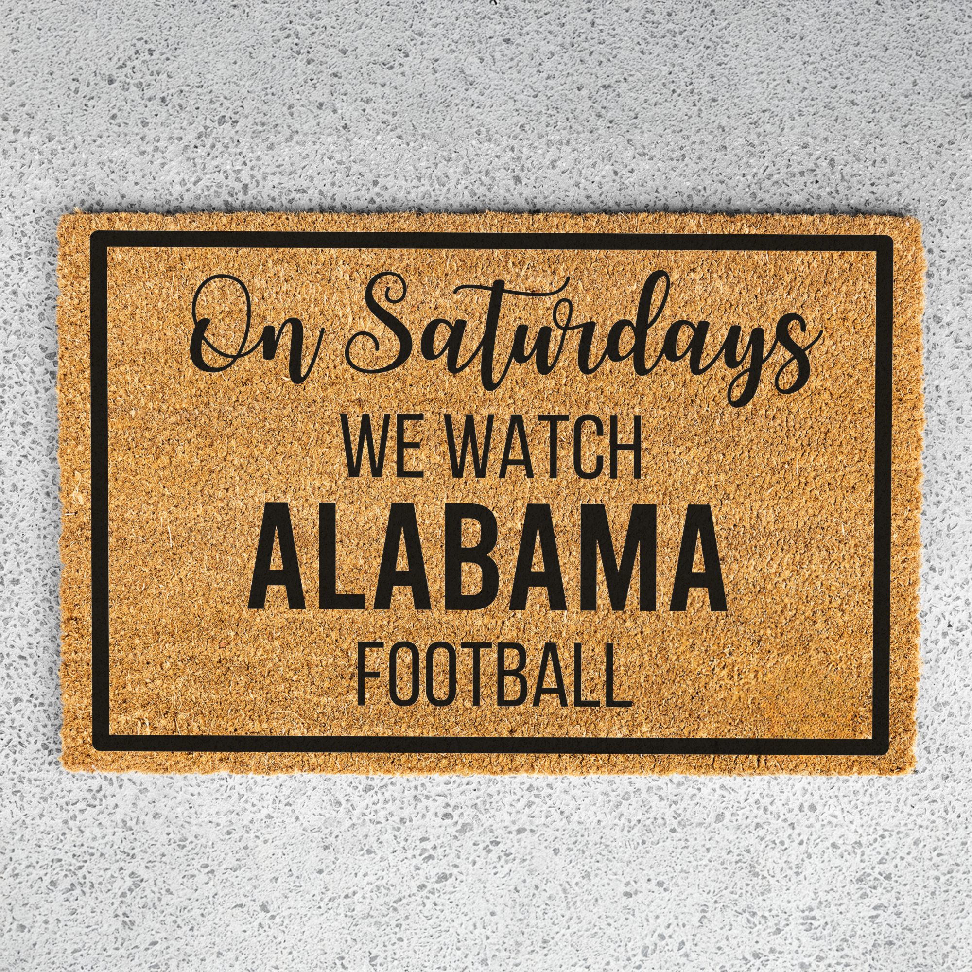 Personalized Football Season Doormat