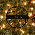 Personalized Basketball Metal Ornament