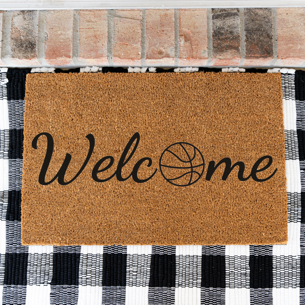 Basketball Welcome Mat
