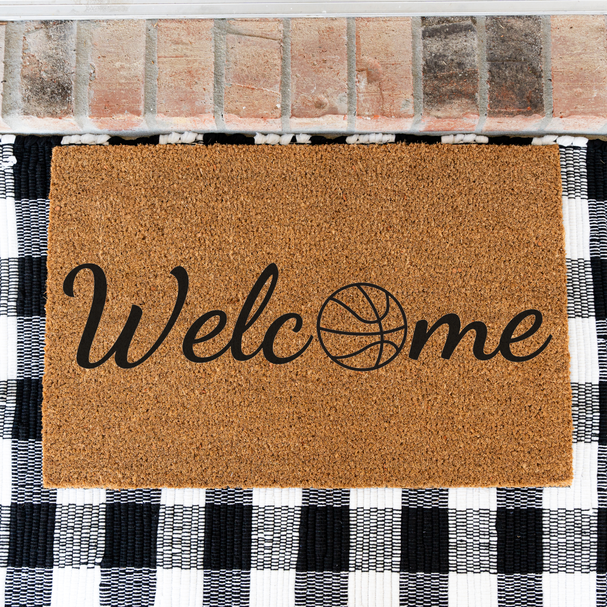Basketball Welcome Mat