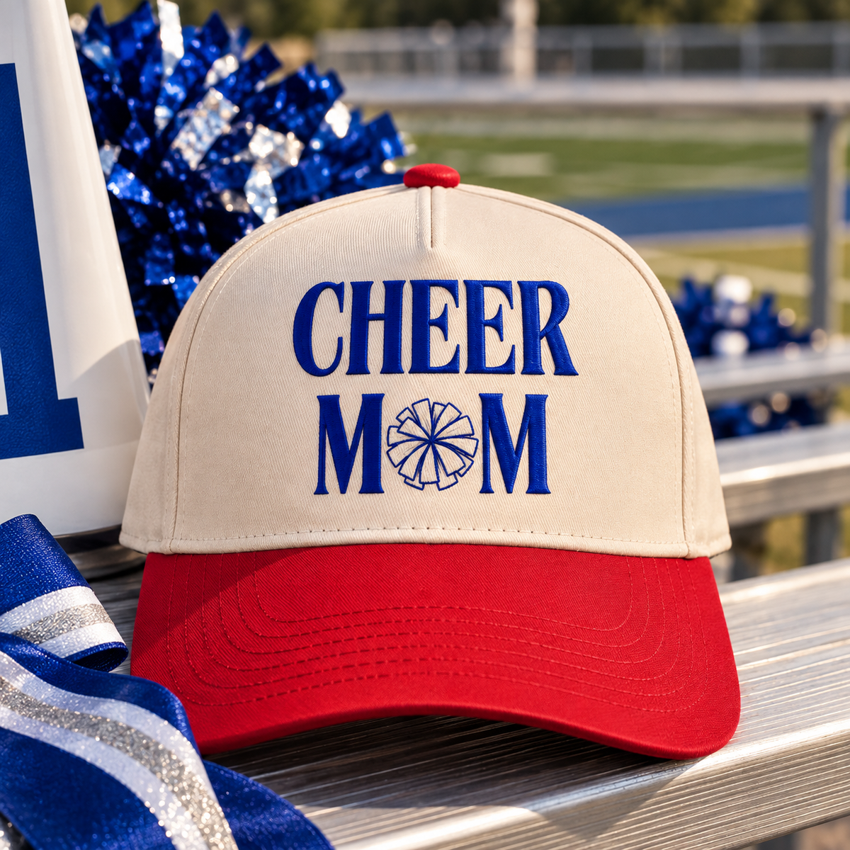 Cheer Mom Embroidered Trucker Hat