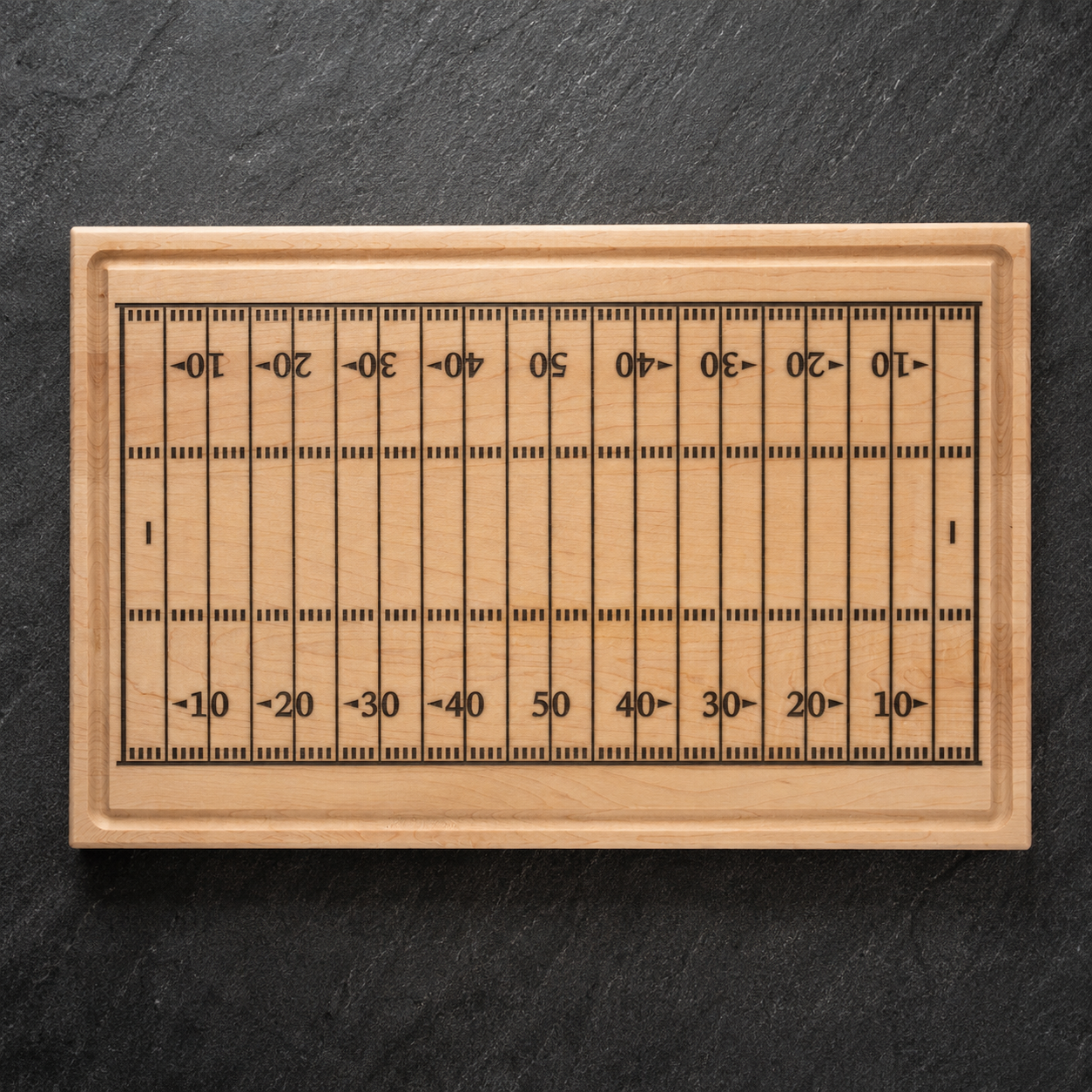 Football Field Engraved Cutting Board