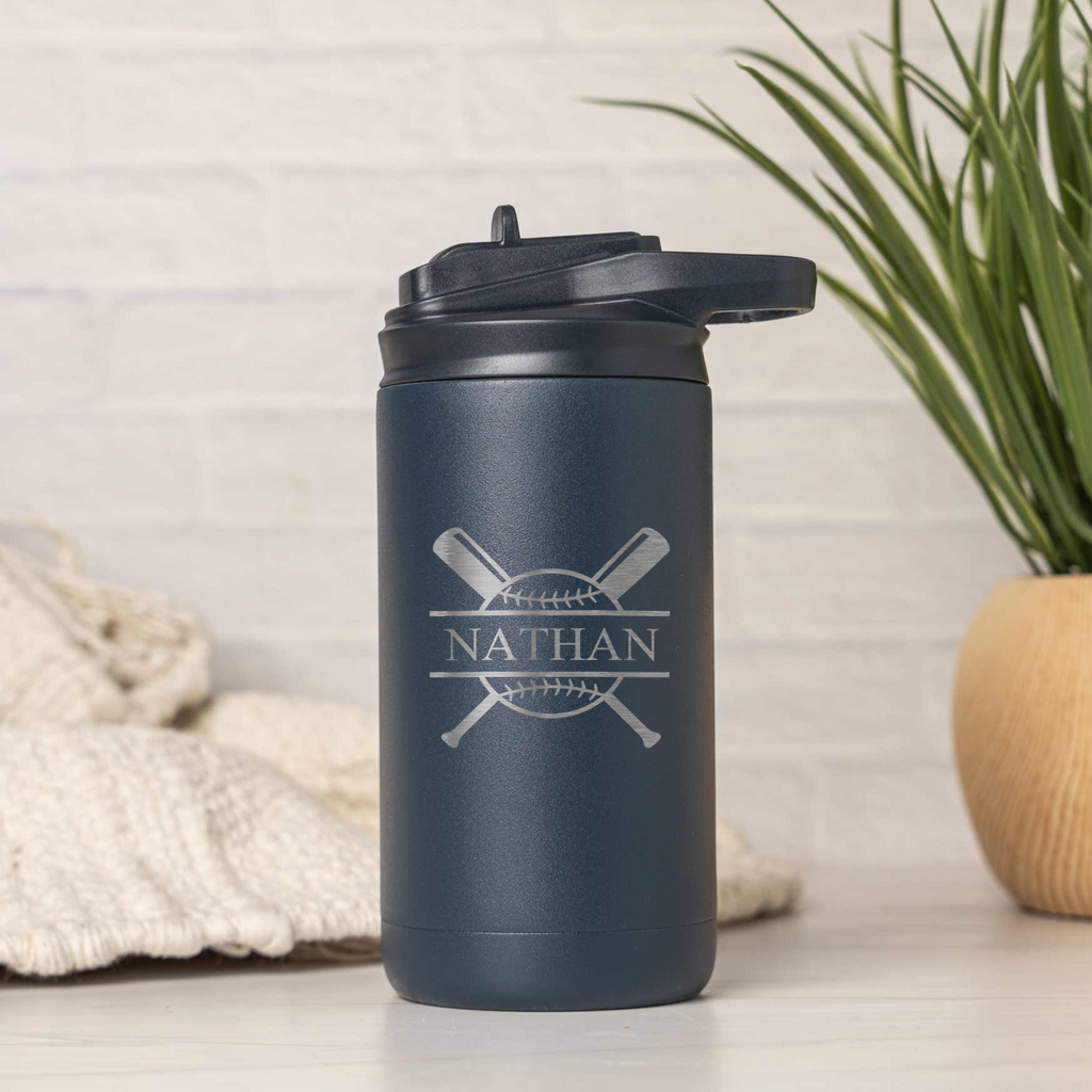 Personalized Monogram Baseball 12oz Kids Tumbler