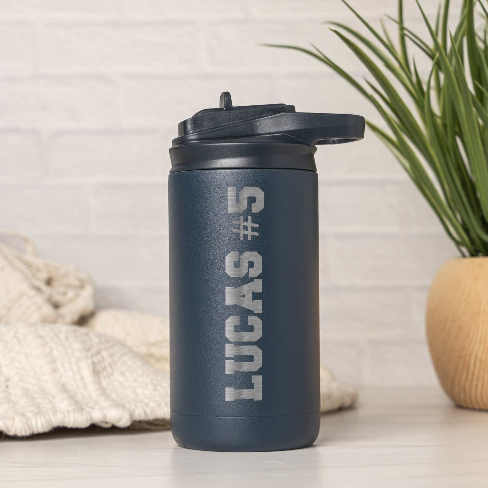 12oz Personalized Kids Tumbler With Name and Number