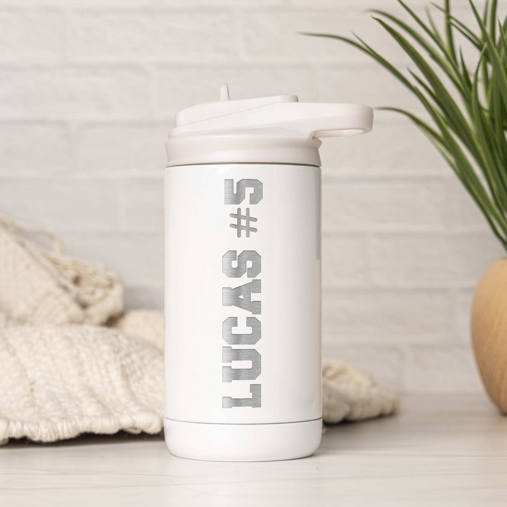 12oz Personalized Kids Tumbler With Name and Number