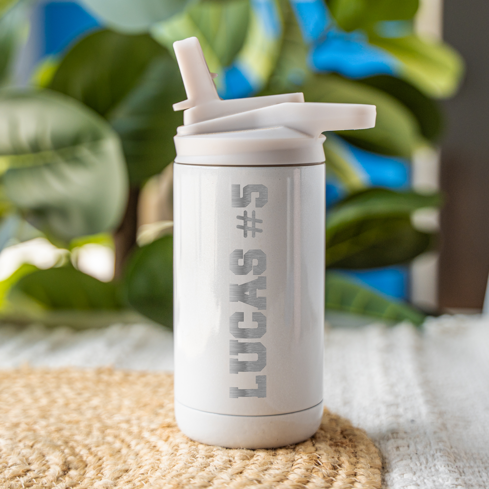 12oz Personalized Kids Tumbler With Name and Number