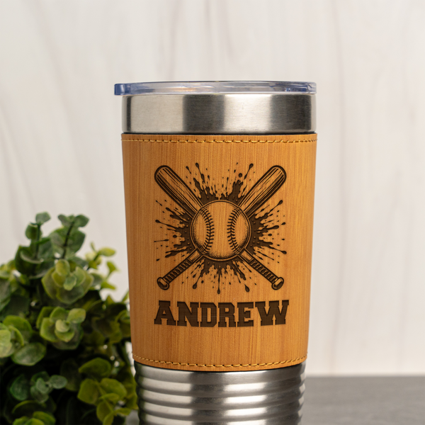 Personalized Baseball Name Tumbler